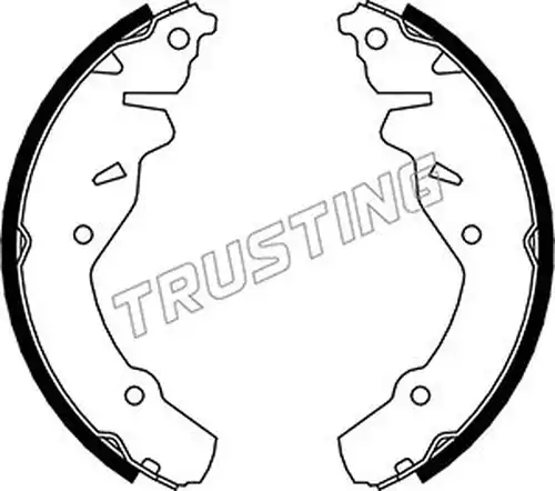 комплект спирачна челюст TRUSTING 023.004