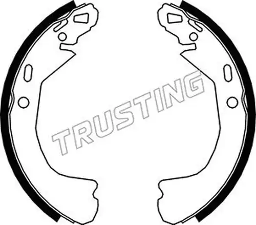 комплект спирачна челюст TRUSTING 027.006