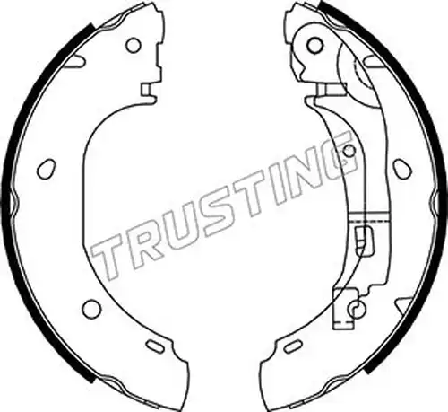 комплект спирачна челюст TRUSTING 034.106