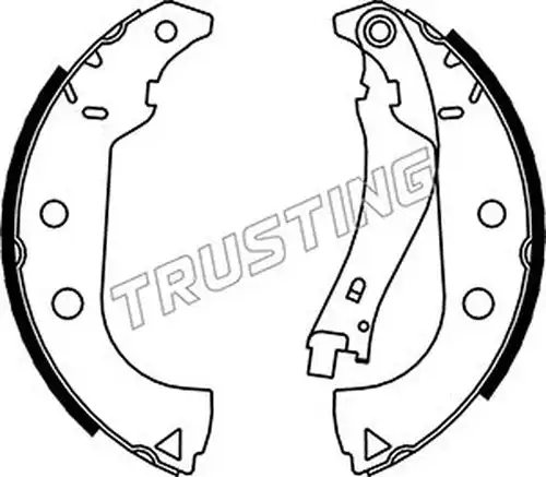 комплект спирачна челюст TRUSTING 034.111