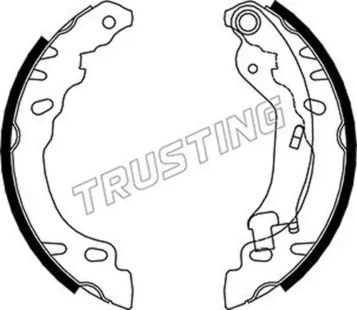 комплект спирачна челюст TRUSTING 034.114