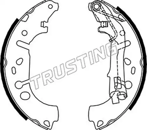 комплект спирачна челюст TRUSTING 034.117