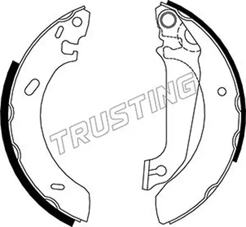 комплект спирачна челюст TRUSTING 040.133