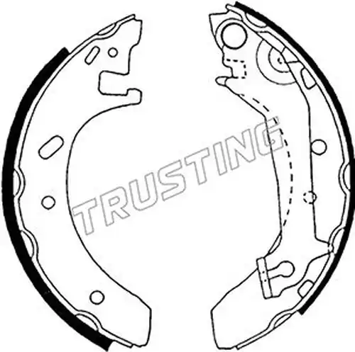 комплект спирачна челюст TRUSTING 040.137