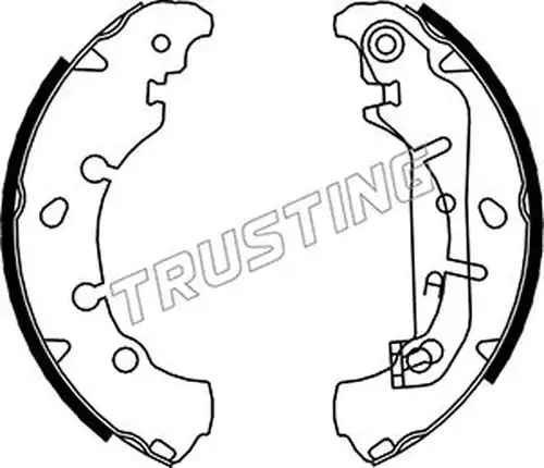 комплект спирачна челюст TRUSTING 040.149