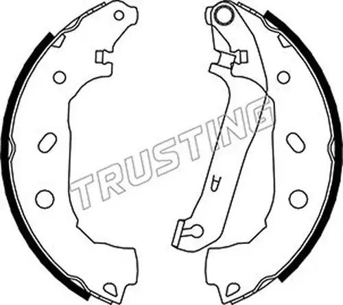 комплект спирачна челюст TRUSTING 040.151