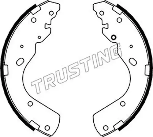 комплект спирачна челюст TRUSTING 040.156