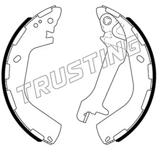 комплект спирачна челюст TRUSTING 046.235