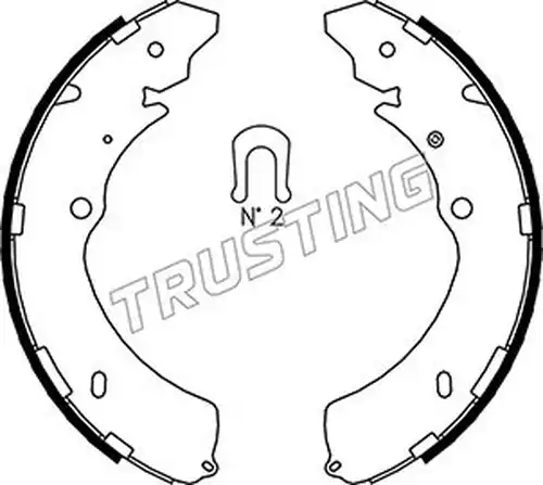 комплект спирачна челюст TRUSTING 047.374