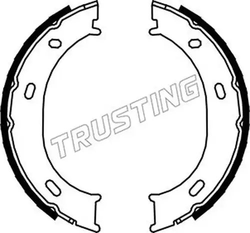 комплект спирачна челюст, ръчна спирачка TRUSTING 052.126