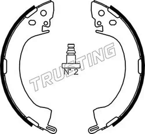 комплект спирачна челюст TRUSTING 064.154