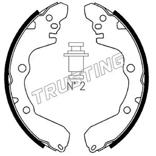 комплект спирачна челюст TRUSTING 064.165