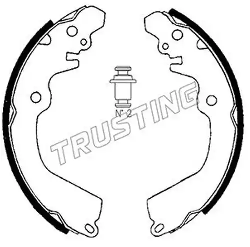 комплект спирачна челюст TRUSTING 064.167