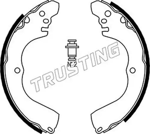 комплект спирачна челюст TRUSTING 064.172