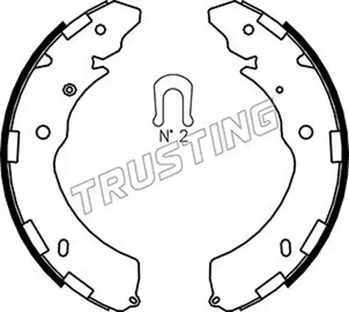 комплект спирачна челюст TRUSTING 064.181