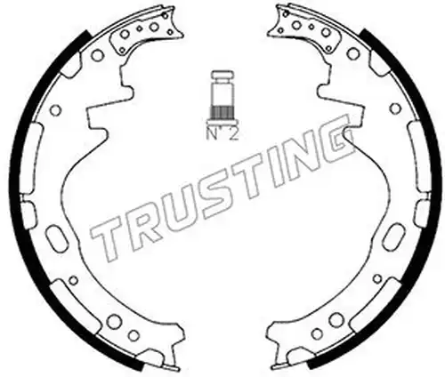 комплект спирачна челюст TRUSTING 067.174