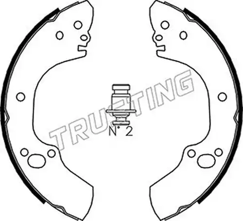 комплект спирачна челюст TRUSTING 073.170