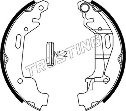 комплект спирачна челюст TRUSTING 073.172