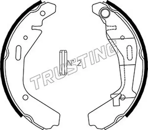 комплект спирачна челюст TRUSTING 073.176