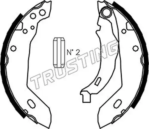 комплект спирачна челюст TRUSTING 079.185