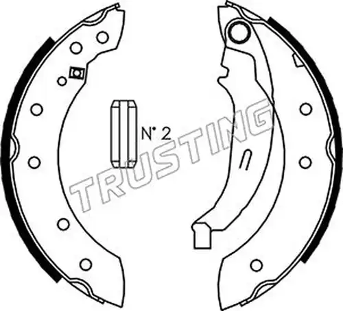 комплект спирачна челюст TRUSTING 088.222