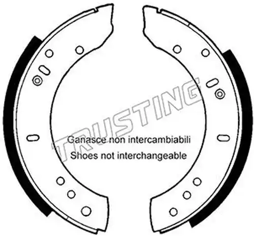 комплект спирачна челюст TRUSTING 092.302