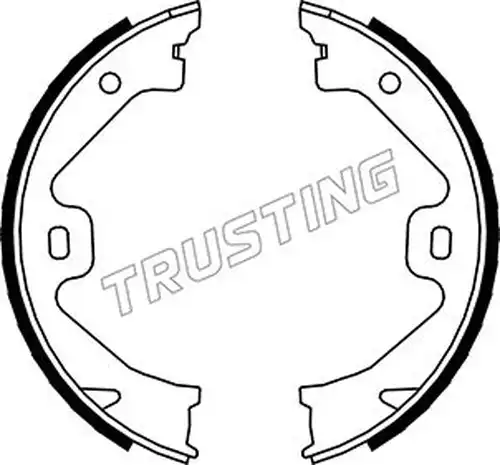 комплект спирачна челюст, ръчна спирачка TRUSTING 092.307