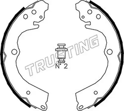 комплект спирачна челюст TRUSTING 110.334