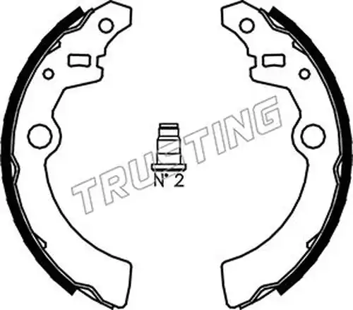 комплект спирачна челюст TRUSTING 110.335