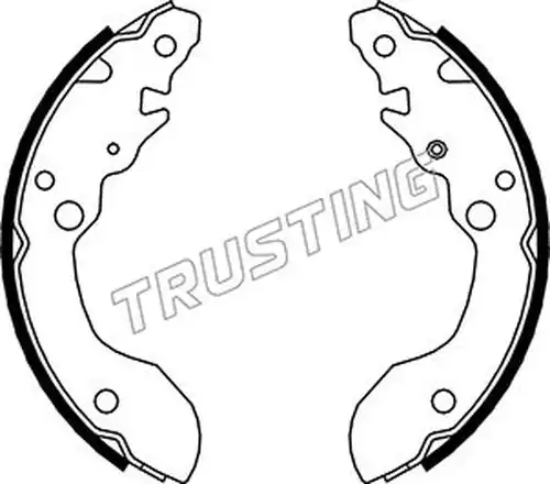 комплект спирачна челюст TRUSTING 111.244