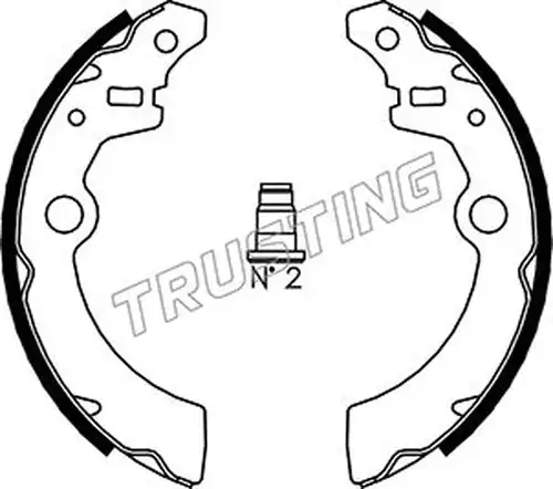 комплект спирачна челюст TRUSTING 111.246