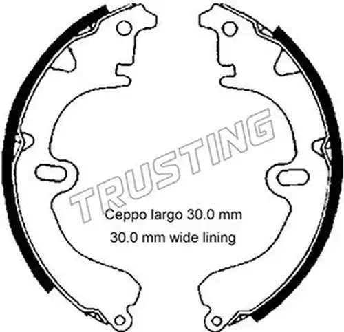 комплект спирачна челюст TRUSTING 115.274