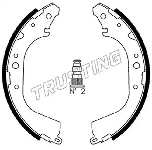 комплект спирачна челюст TRUSTING 115.288