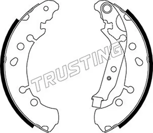 комплект спирачна челюст TRUSTING 115.326