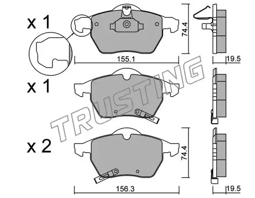 накладки TRUSTING 120.2