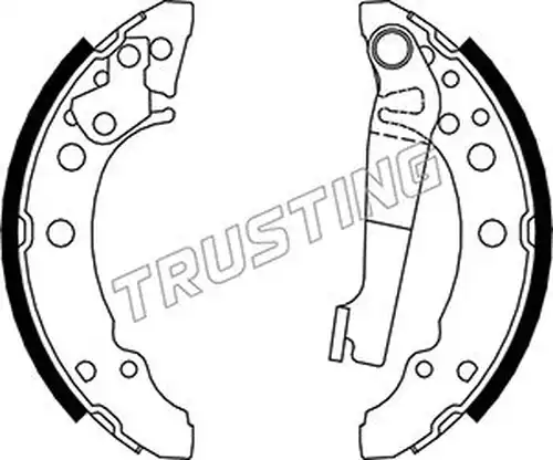 комплект спирачна челюст TRUSTING 124.280