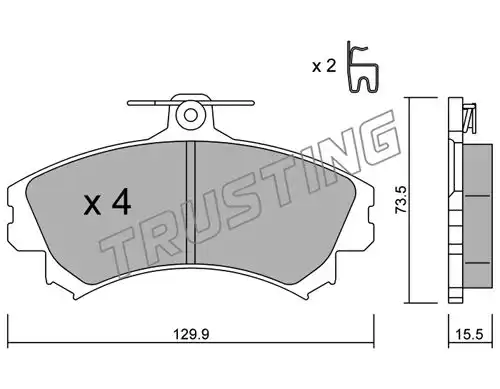 накладки TRUSTING 225.0