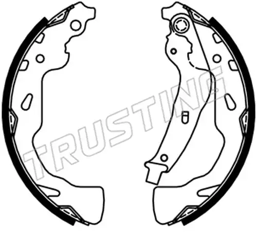 комплект спирачна челюст TRUSTING 253.744