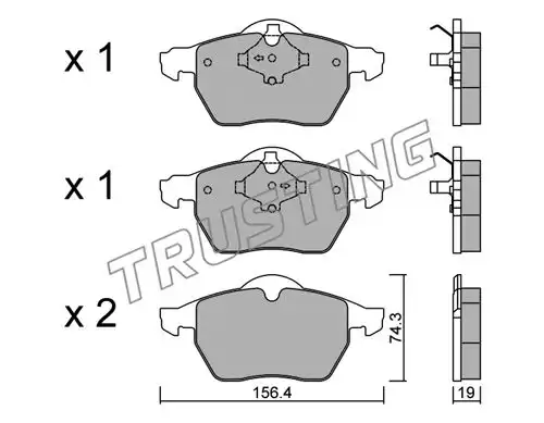 накладки TRUSTING 323.1