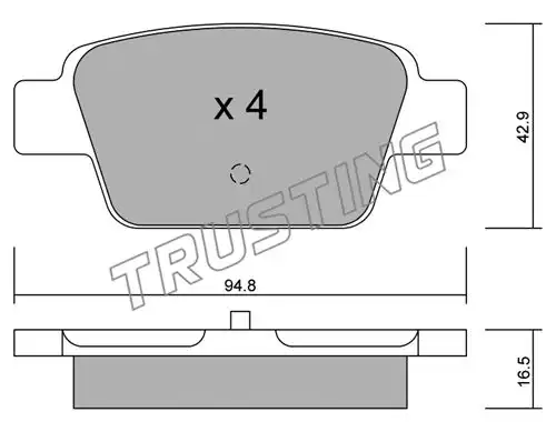 накладки TRUSTING 332.0