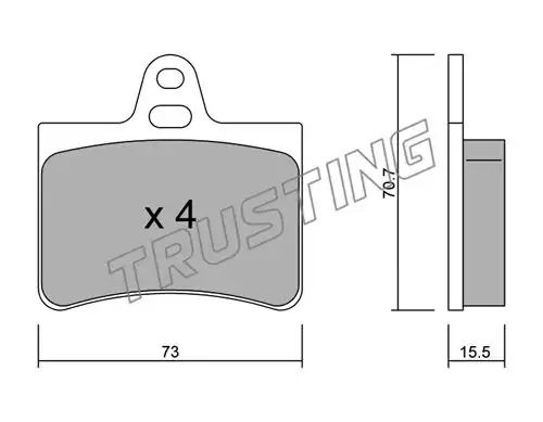 накладки TRUSTING 342.0