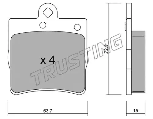 накладки TRUSTING 352.0