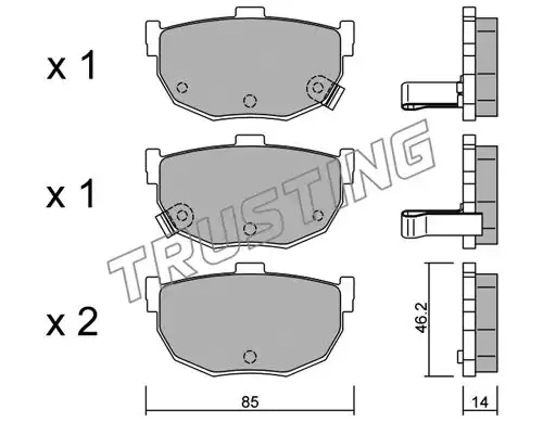 накладки TRUSTING 371.0