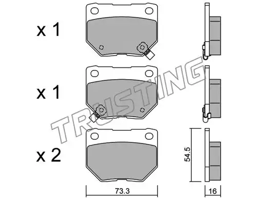 накладки TRUSTING 517.0