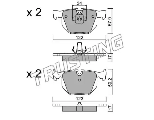 накладки TRUSTING 577.0
