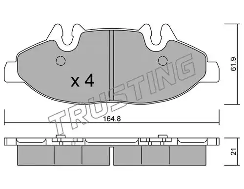 накладки TRUSTING 591.0