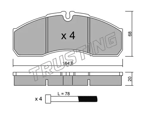 накладки TRUSTING 594.0