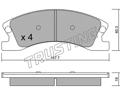 накладки TRUSTING 642.0