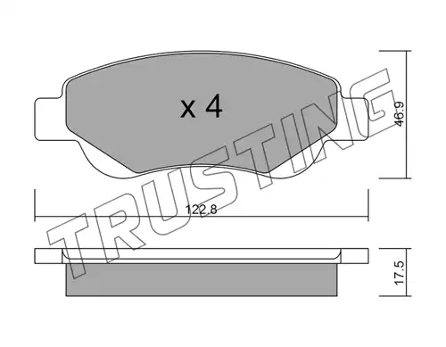 накладки TRUSTING 653.0