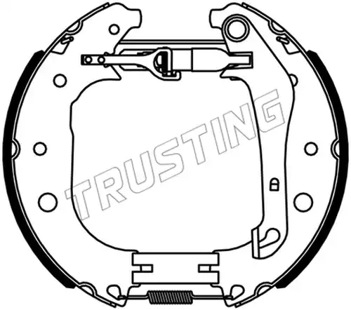 комплект спирачна челюст TRUSTING 6534